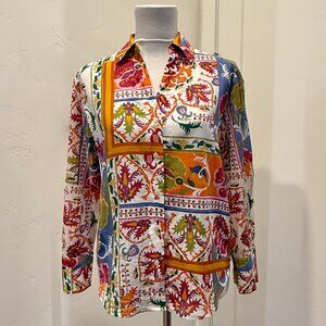 Calypso St. Barth Floral Button Down Shirt
